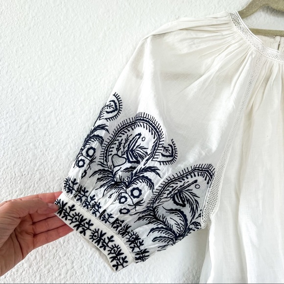 Ulla Johnson Blythe Embroidered Blouse - Picture 4 of 9
